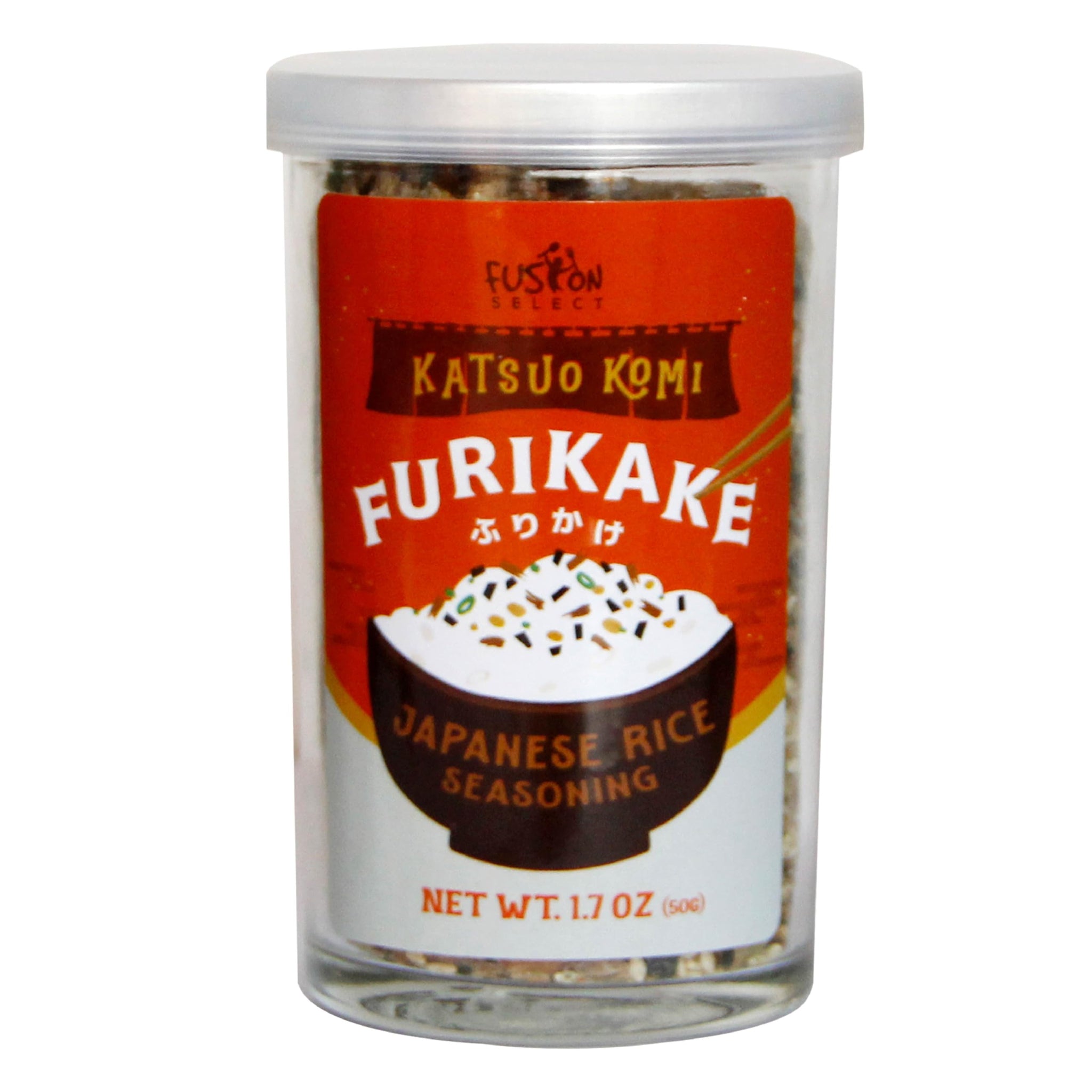 Fusion Select Furikake Rice Seasoning - Katsuo Komi Furikake Seasoning Mix with Shrimp, Bonito Flakes - Japanese Spices Topper for Noodles, Onigiri