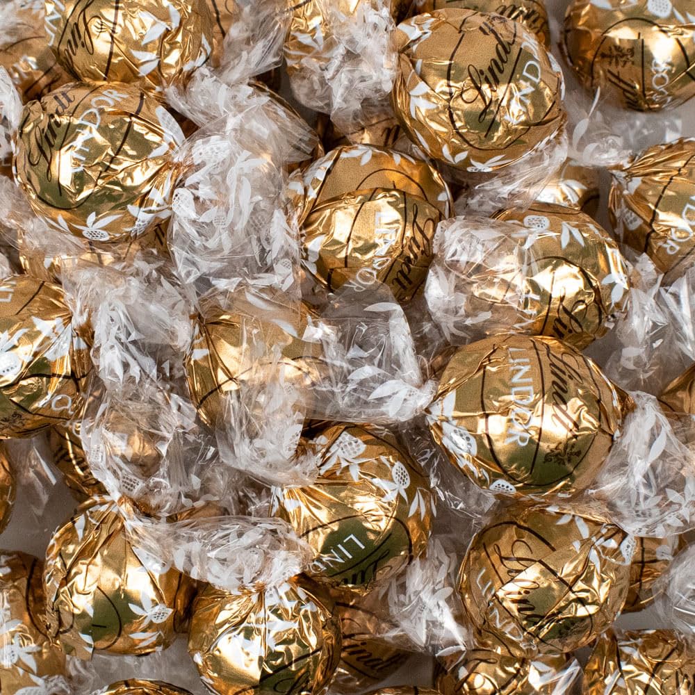 27ct Gold Fudge Swirl Chocolate Bulk Wrapped Candy Truffles (12oz Bag)