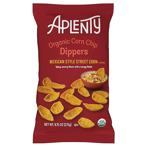 Amazon Brand, Aplenty Organic Mexican Style Street Corn Chip Dippers, 9.75 Oz