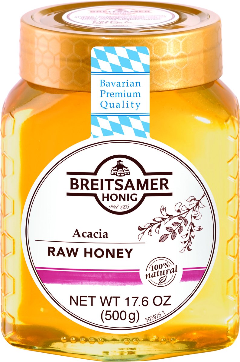 Breitsamer, Acacia Raw Honey, 17.6 oz