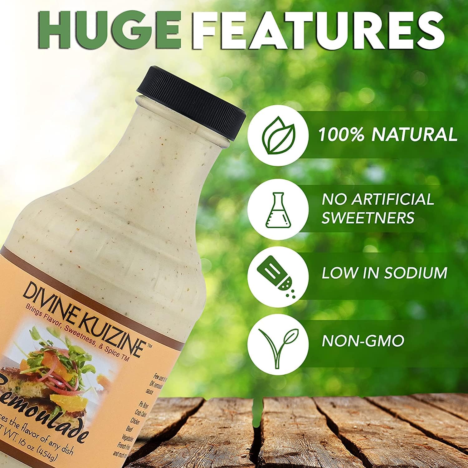 Divine Kuizine Remoulade Sauce | Louisiana-Style Spread & Dip for Seafood | Dressing for Food | Tartar Sauce | Creole-inspired Dip | 2x spicy sauce |