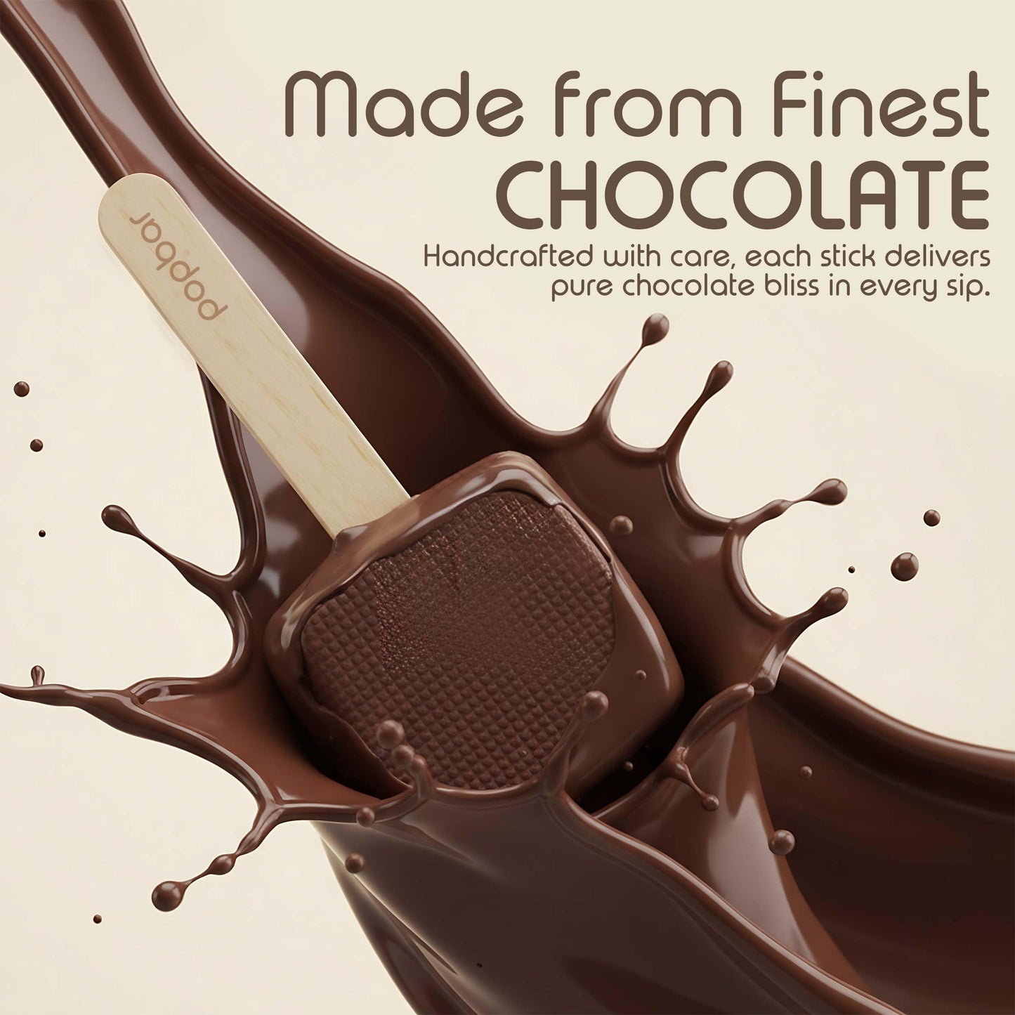 Popbar - Hot Chocolate Sticks - 50 Pack Bulk Case - Ideal for Holidays, Birthdays, Corporate Office Gifts, Stocking Stuffers, Thanksgiving, Christmas