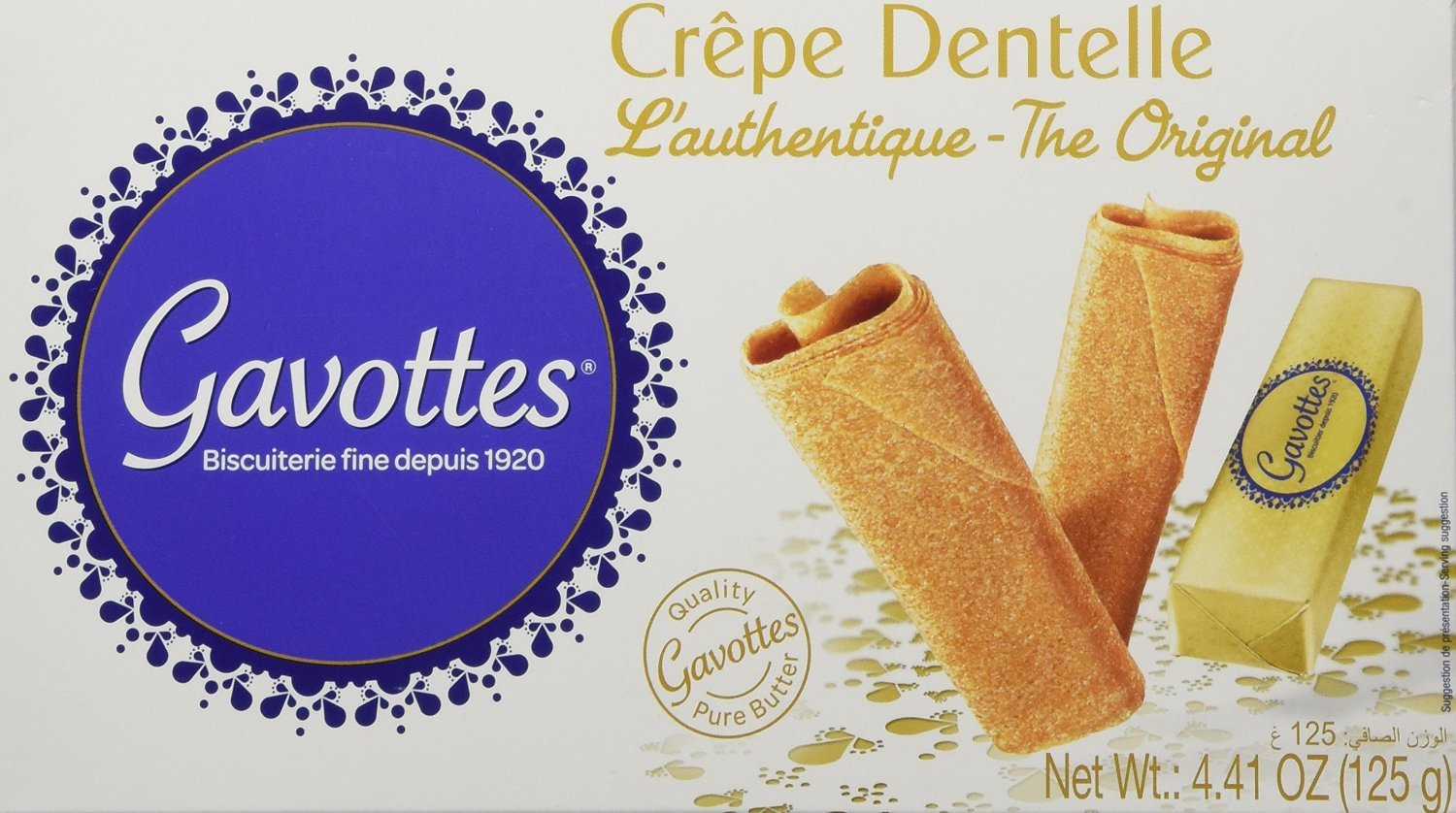 Gavottes Crepe Dentelle Cookies - 125 gr box (2 PACK)