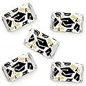 Big Dot of Happiness Hello College Graduation Party - Mini Candy Bar Wrapper Stickers - Small Favors - 40 Count