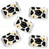 Big Dot of Happiness Hello College Graduation Party - Mini Candy Bar Wrapper Stickers - Small Favors - 40 Count