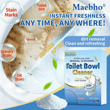 Maebho Toilet Cleaner - Toilet Bowl Cleaner Powder, Self Activating Powder for Toilets Bowls Cleaning, Powerful Foaming,Deep Cleaning,Eliminates Odors