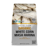 Just About Foods Organic Heirloom White Corn Masa Harina 1lb