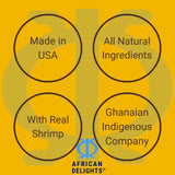 African Delights Special Shito Sauce, Spicy Shrimp and Fish Pepper Sauce, Authentic Ghanaian Flavor, Made in USA Following Authentic Ghanaian Recipe