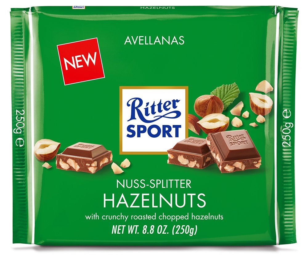 Ritter Chocolate Hazelnuts, 3.5 OZ