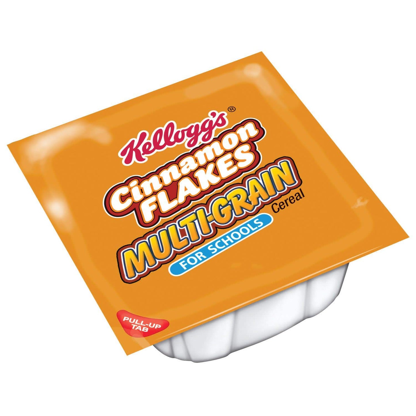 Kellogg's Cinnamon Flakes, Breakfast Cereal in a Cup, Multi-Grain, Reduced Sugar, Bulk Size, 96 oz (Pack of 96, 1 oz Cups)