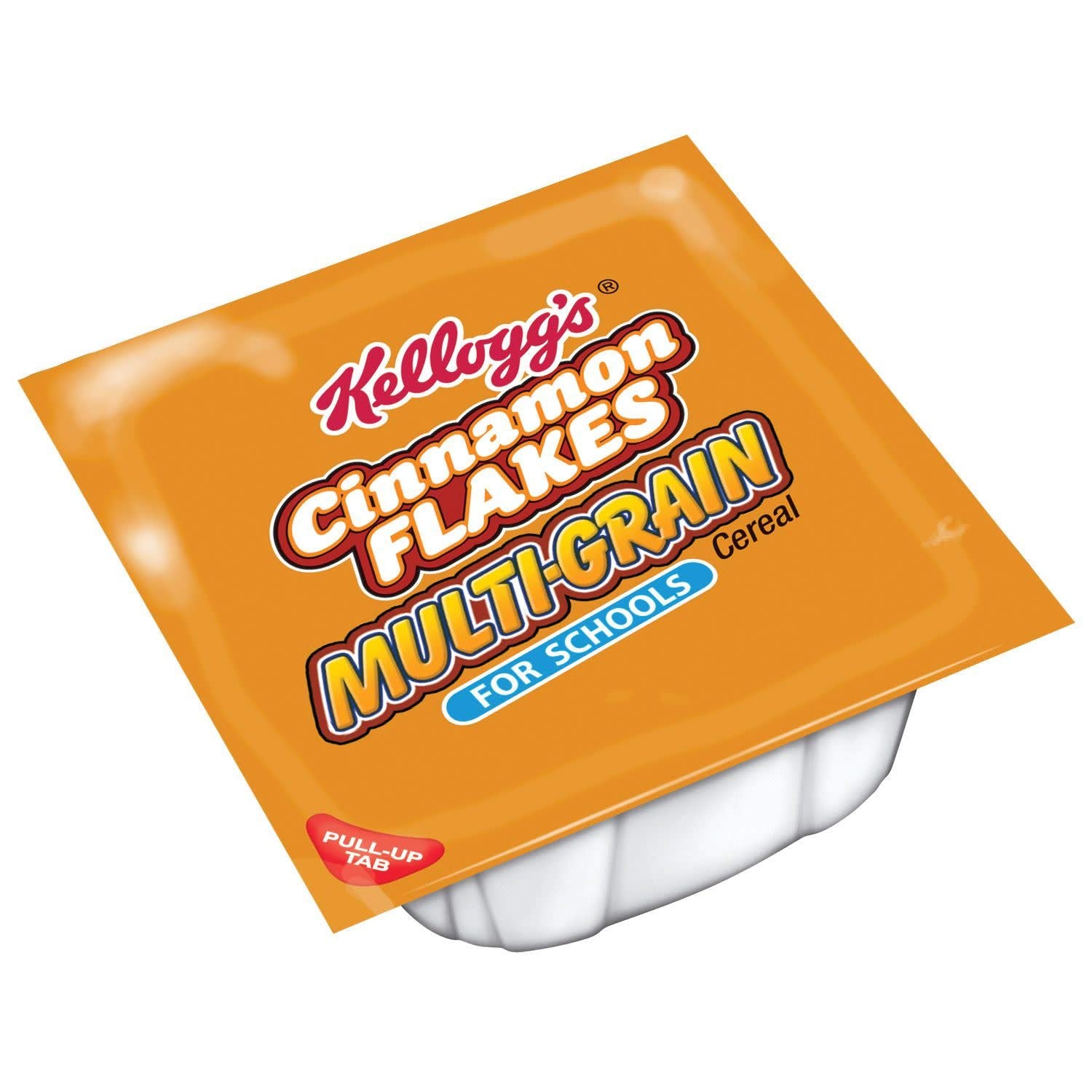Kellogg's Cinnamon Flakes, Breakfast Cereal in a Cup, Multi-Grain, Reduced Sugar, Bulk Size, 96 oz (Pack of 96, 1 oz Cups)