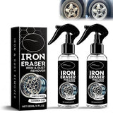 increnobl Iron Eraser Rust Remover Spray, Iron Powder Remover for Car Wheels & Paint, Fast Acting Iron Remover and Brake Dust Cleaner, Professional