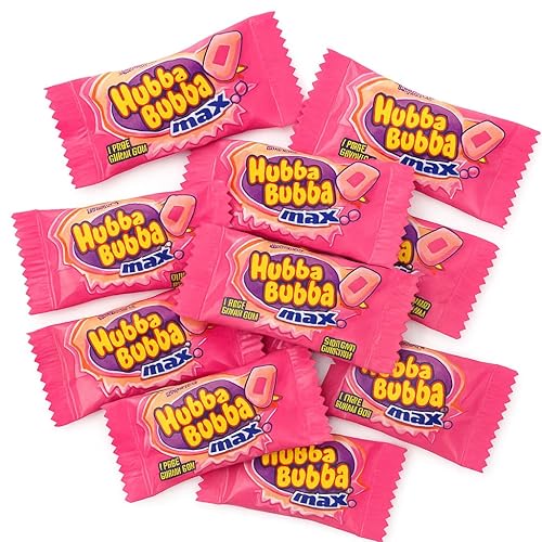 Hubba Bubba Bubble Gum Max - Original Flavor - Valentines Edition - Sweet & Chewy - Individually Wrapped Fruity Bubble Gum for Valentines Day