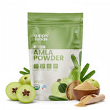 Supplfoods Organic Amla Powder 200g (7.05 oz) - Amla (Indian Gooseberry) Powder | USDA Organic Superfood Supplement for Digestion, Immunity & Skin