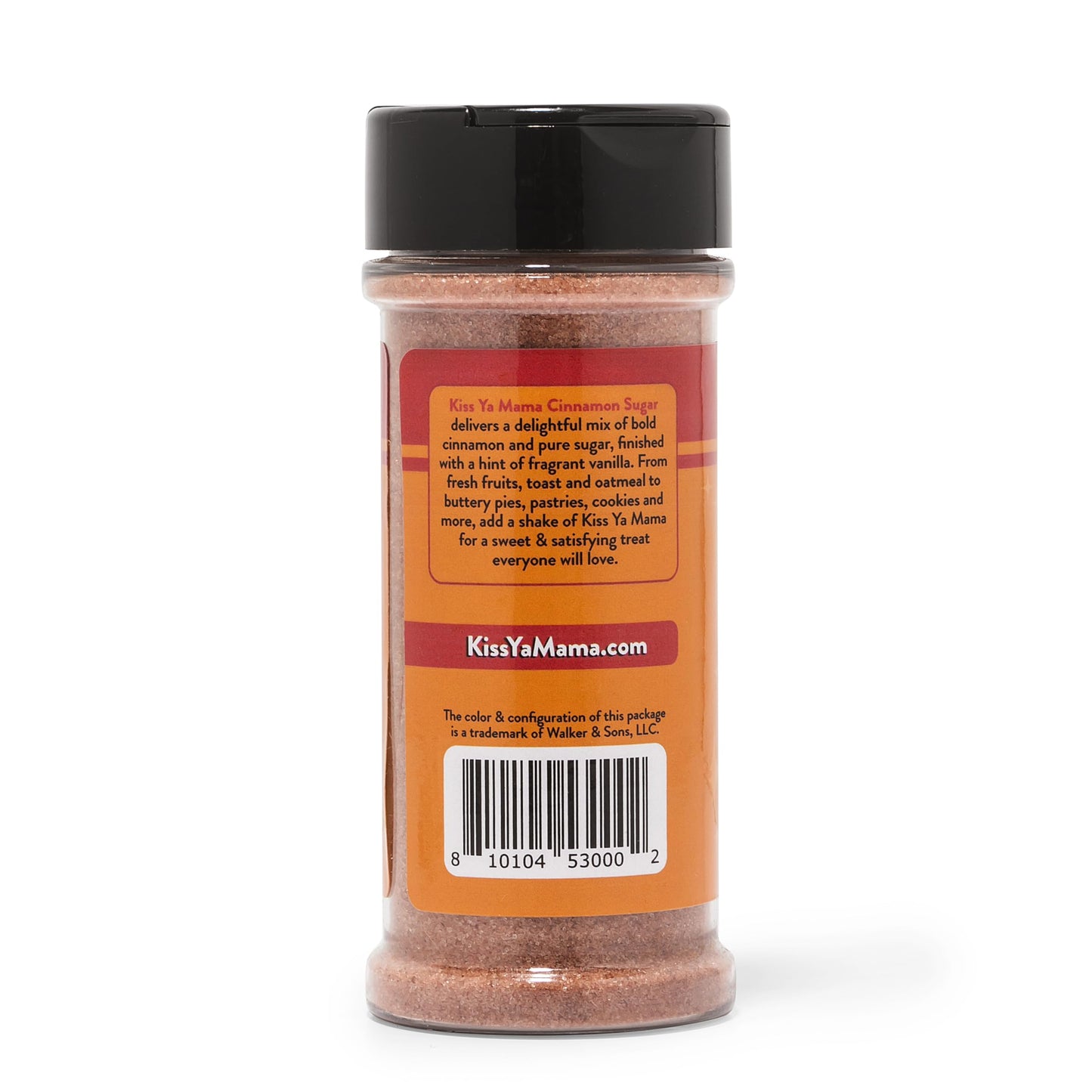 Kiss Ya Mama Cinnamon Sugar Seasoning, No MSG and Kosher, 5oz Single Bottle
