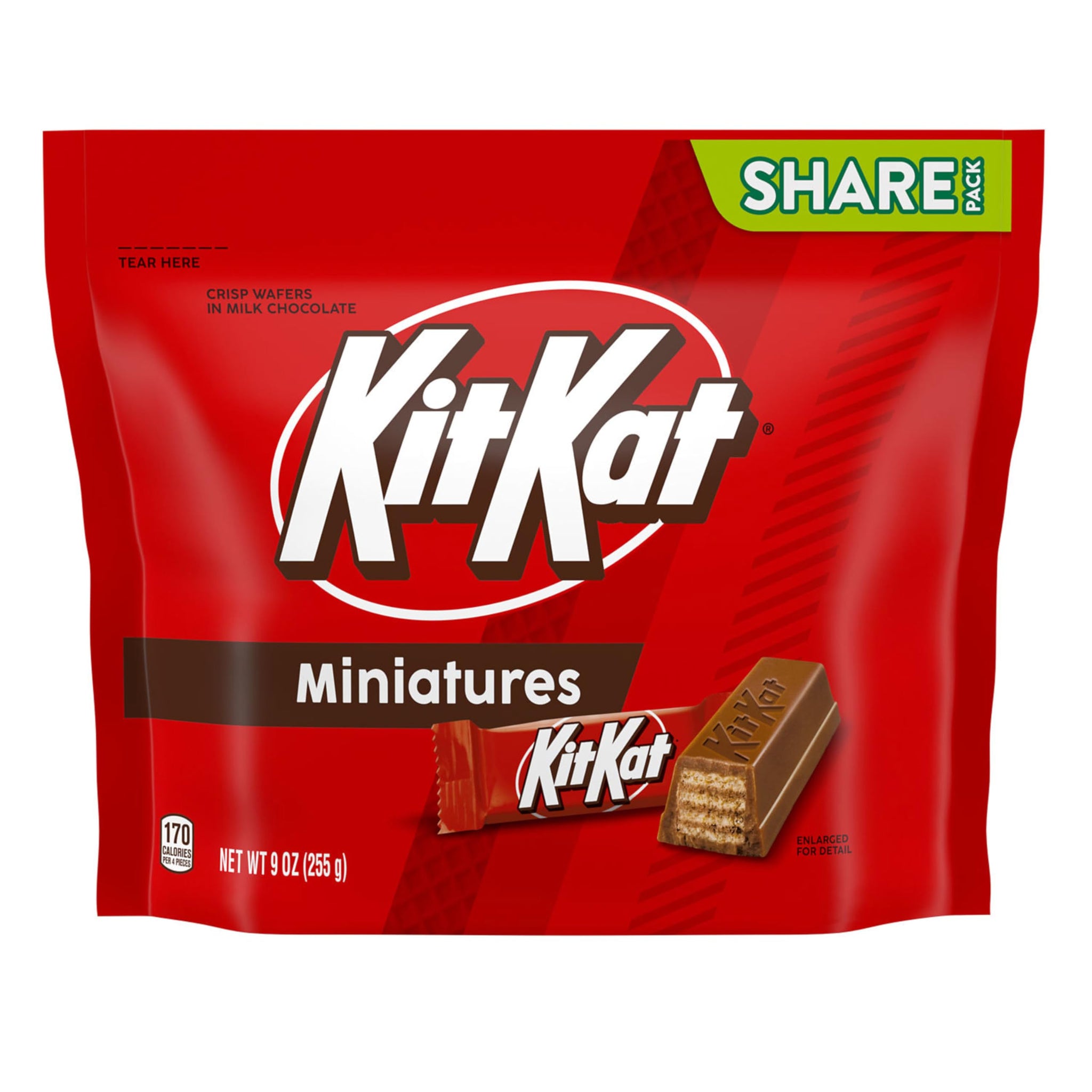 Kit Kat Miniatures Milk Chocolate Wafer Candy Share Pack, 9 oz