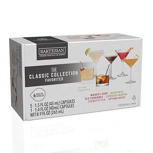 The Classic Collection Capsules, Variety Pack of 6 for Bartesian Premium Cocktail Maker (55524)