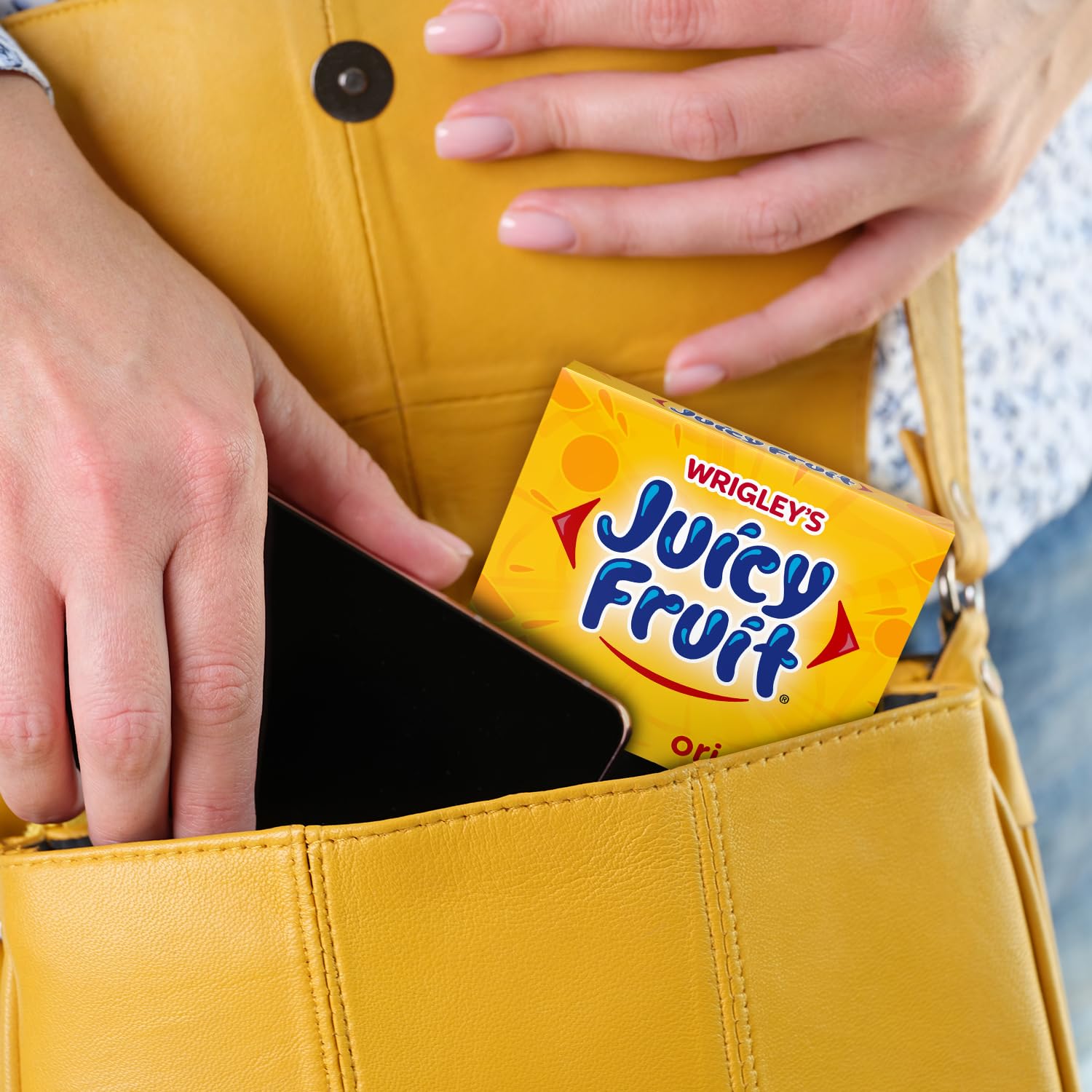 JUICY FRUIT Gum, Original Chewing Gum, Bulk Candy Individually Wrapped, 45 Count, 3 Packs, Bulk