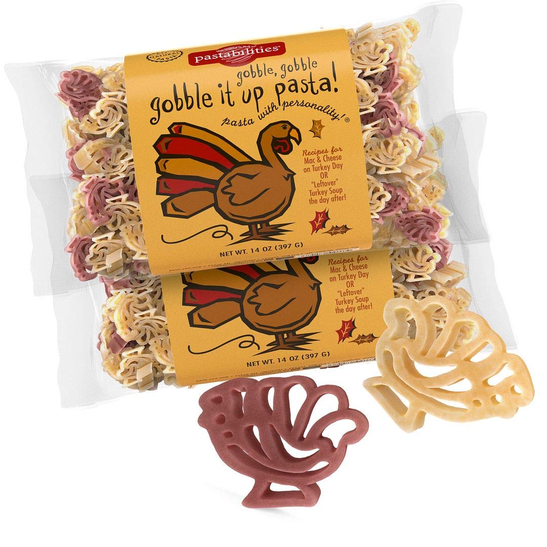 Pastabilities Fun Shaped Pasta for Kids - Gobble It Up - Turkey Shaped Fun Theme, Non-GMO Natural Wheat and Vegetable Pasta, All-Natural, Kosher