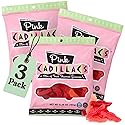 Pink Cadillacs Natural Gummy Candy(5.2 Ounce Bag) - Pack of 3 Bags