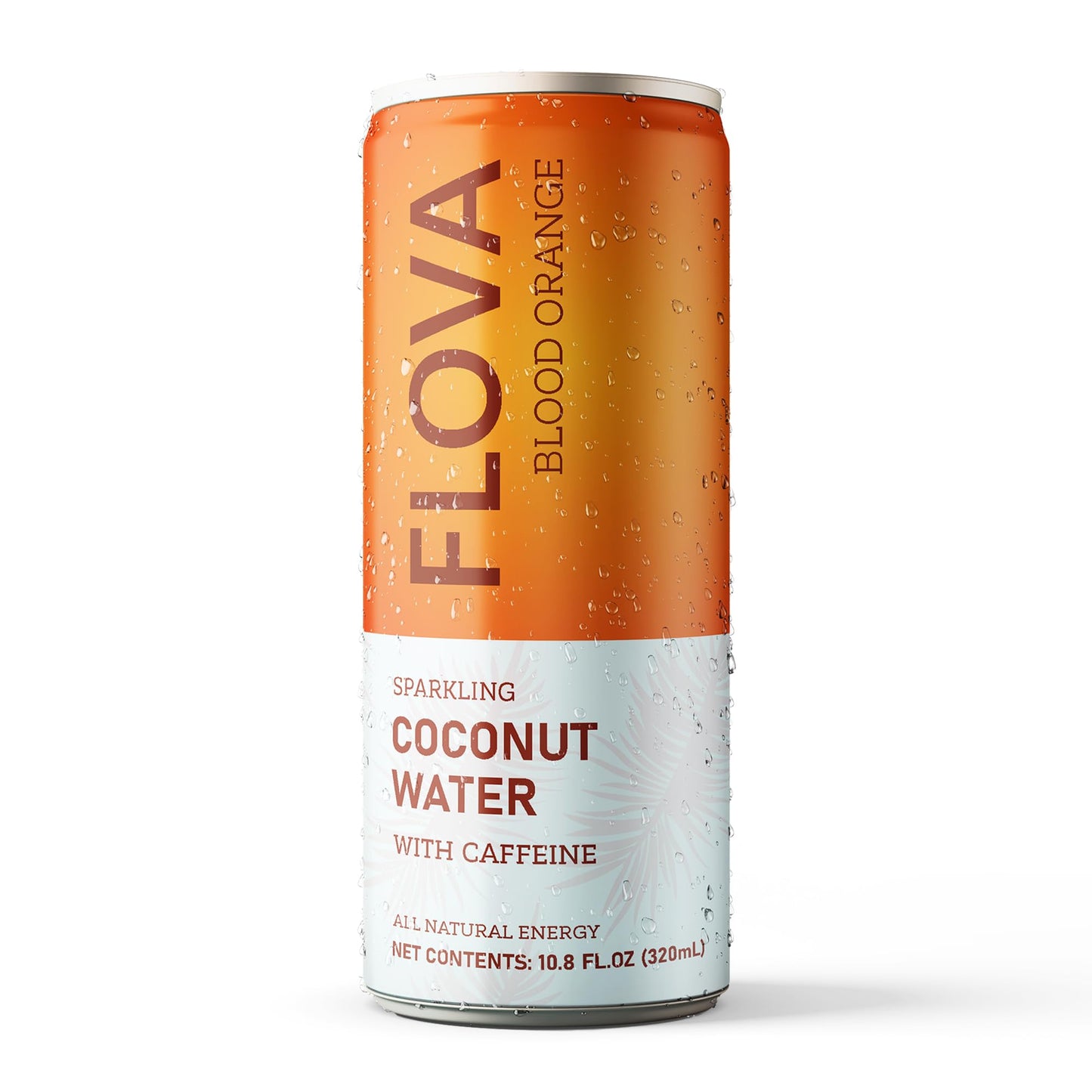 Flova Blood Orange Energy Drink, All Natural, Electrolytes and Minerals from Coconut Water, 4 Simple Easy to Pronounce Ingredients, 99% Juice, Pack