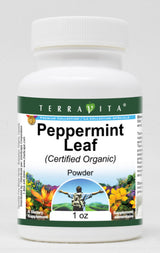 Peppermint Leaf (Certified Organic) Powder (1 oz, ZIN: 518655) - 3 Pack