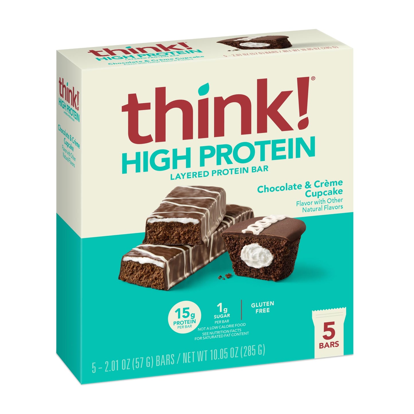 THINK! High Protein CHOC CREME CUPCAKE 5CT
