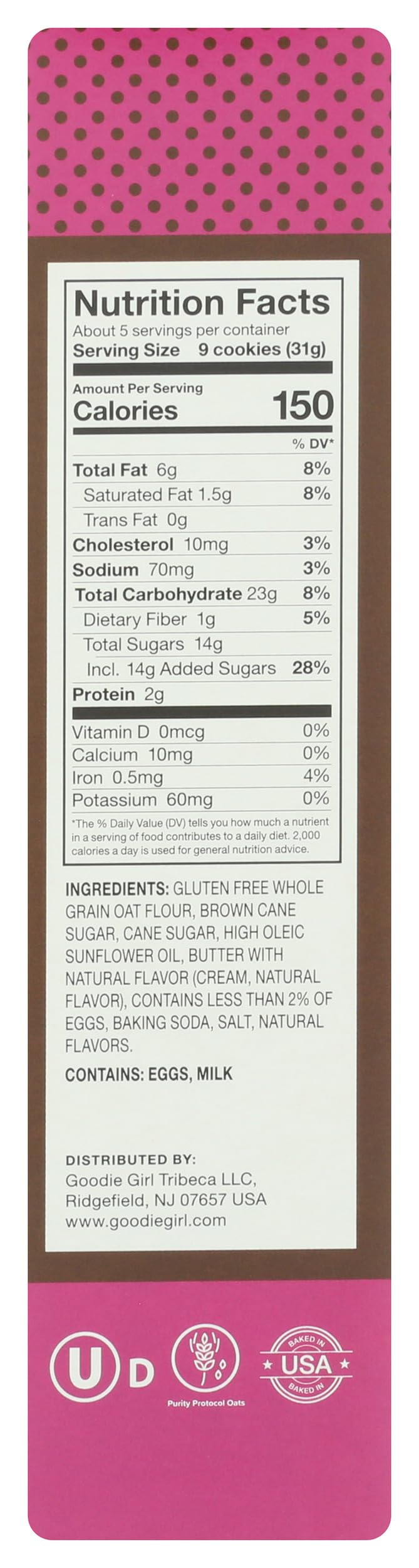 Goodie Girl Brown Sugar Cookies, 5.5 OZ