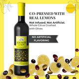 Agrumato Lemon Olive Oil, Cold Pressed Italian Extra Virgin with Fresh Citrus Peel, Small Batch Gourmet Finishing Oil for Salads Seafood Pasta