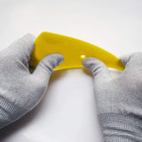 SYTASOO 3PCS Contour Squeegee for Vinyl Wraps & Decals Scraper Triangle Pointed Sharp Bubble Scraper Corner Reach Tools Fine-Edge Detailer Hand Tool
