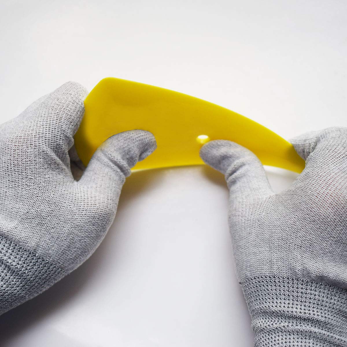 SYTASOO 3PCS Contour Squeegee for Vinyl Wraps & Decals Scraper Triangle Pointed Sharp Bubble Scraper Corner Reach Tools Fine-Edge Detailer Hand Tool