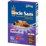 Uncle Sam Skinner's Raisin Bran Cereal, High Fiber, Whole Grain, Non-GMO Project Verified, Heart Healthy, Kosher, Vegan, 13 Oz Box (Pack of 12)