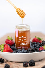 Bee Harmony Honey 5 Pack Variety Pack, Contains 5 jars, 12 ounces each (Clover, Wildflower, Orange Blossom, Berry and Blueberry)