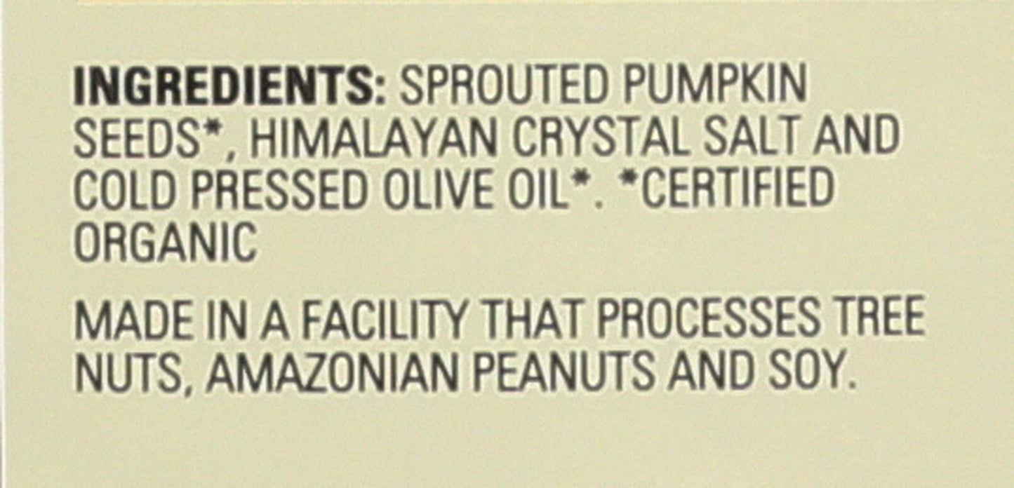 Living Intentions Organic Sprouted Pumpkin Seeds: Salted - NonGMO - Gluten Free - Vegan -Kosher - Paleo - 8 Ounce Unit