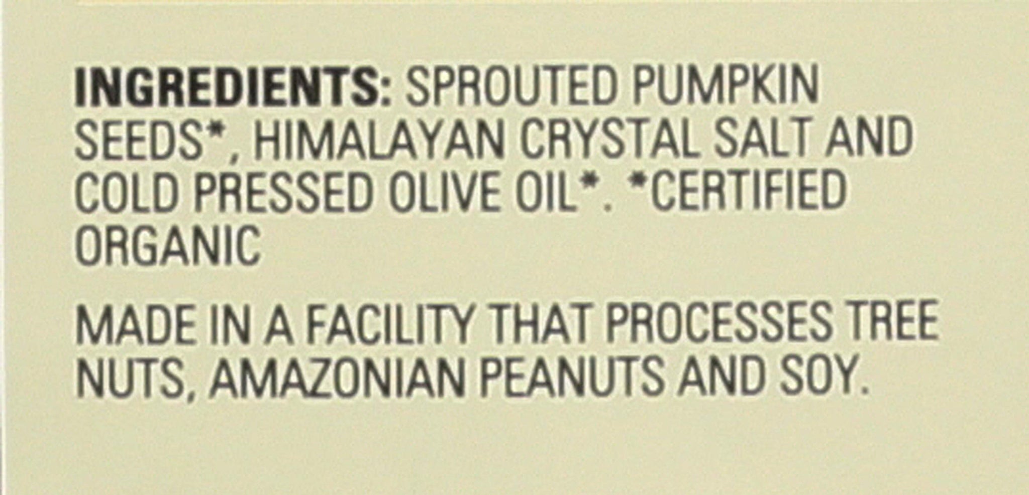 Living Intentions Organic Sprouted Pumpkin Seeds: Salted - NonGMO - Gluten Free - Vegan -Kosher - Paleo - 8 Ounce Unit