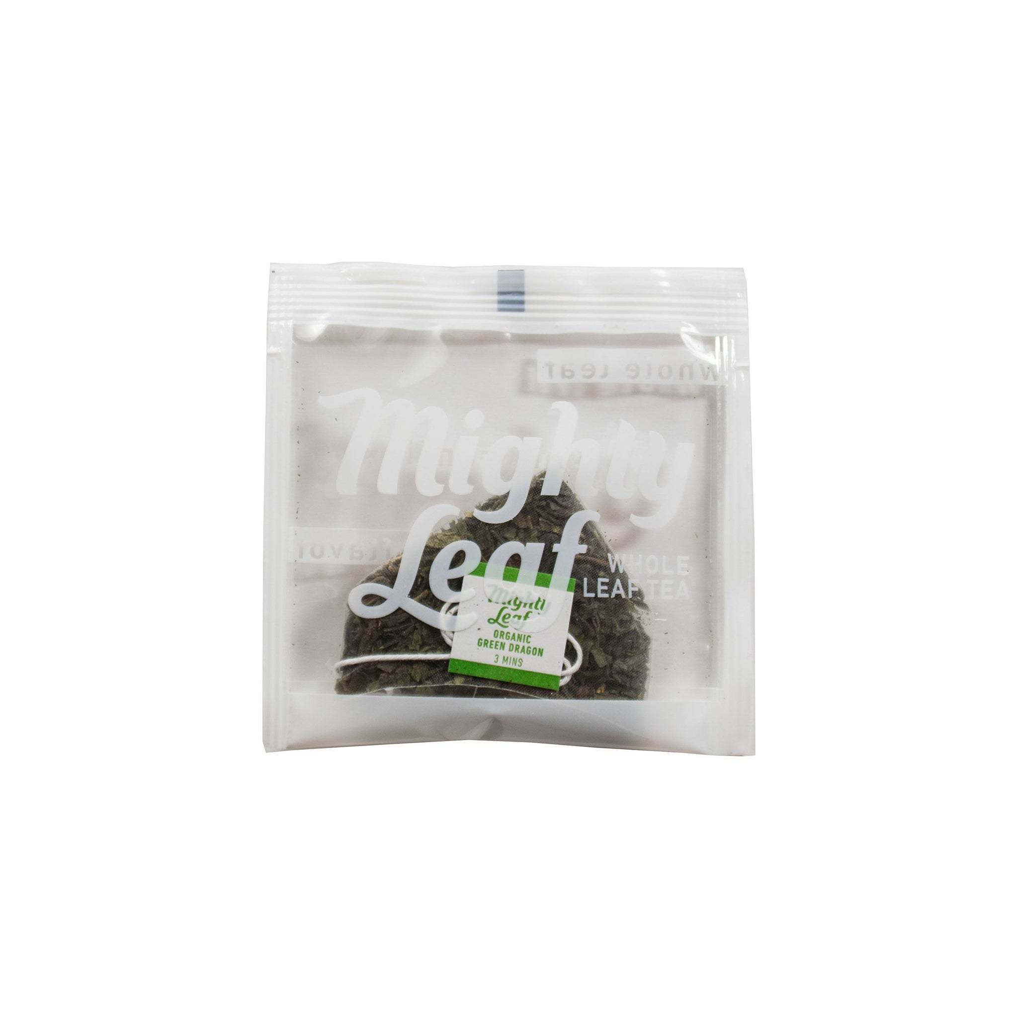 Mighty leaf Whole Leaf Tea, Organic Green Dragon, 15 Tea Bags Individual Pyramid-Style Tea Sachets of Lightly Caffeinated Organic Green Tea, Delicious