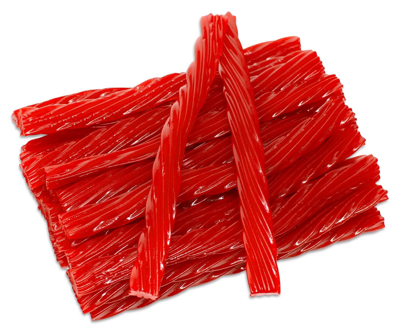 Sweet Roots Cinnamon Licorice Twists - 1 Bag (16 oz) - Jumbo Size Licorice Sticks | Vegan, Fat Free, Kosher | Soft Gourmet Licorice Candy
