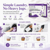 Blumix Laundry Detergent Sheets - 100 Loads | Lavender Scent | Eco-Friendly, Plastic-Free, Plant-Based Detergent for Sensitive Skin | Travel Friendly