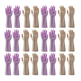 LIICHAAO 2-12 Pairs Gloves for cleaning bathroom,NO ODOR,Stay On Comfort Fit No Sweat No Stick Large size