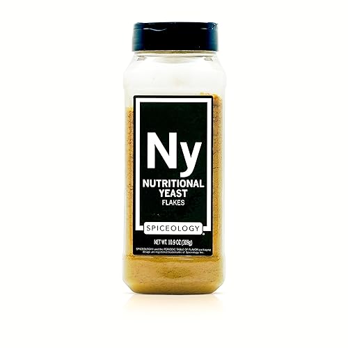 Spiceology - Nutritional Yeast Flakes - Vegan Cheese Substitute & Seasoning - Gluten Free, Plant-Based Protein for Popcorn, Pasta, Sauces & More