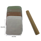 Reusable Paper Towel Rolls 20 Pack,Washable Napkin Cloth Value Set of 4 Colors 20 Pack of Paperless Towel-100% Cotton, Super Soft, Absorbent Made