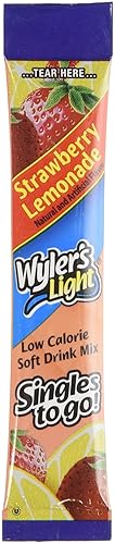 Wyler’s Light Singles-To-Go Sugar Free Drink Mix, Peach Iced Tea, 8 CT Per Box (Pack of 4)