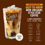 GRADY’S COLD BREW, French Vanilla, 100% Arabica Ground Coffee & Chicory Pouches, TWO Bundles of 4 Easy-to-Brew Bean Bags, Makes 24 drinks