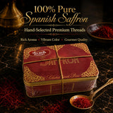 Alma Gourmet Spanish Saffron Threads 1 oz (28g) - 100% Pure Saffron Spice from Spain, Premium Cooking Seasoning with Natural Saffron Strands