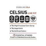 CELSIUS Sparkling Cola, Functional Essential Energy Drink, 12 Fl Oz (Pack of 24)