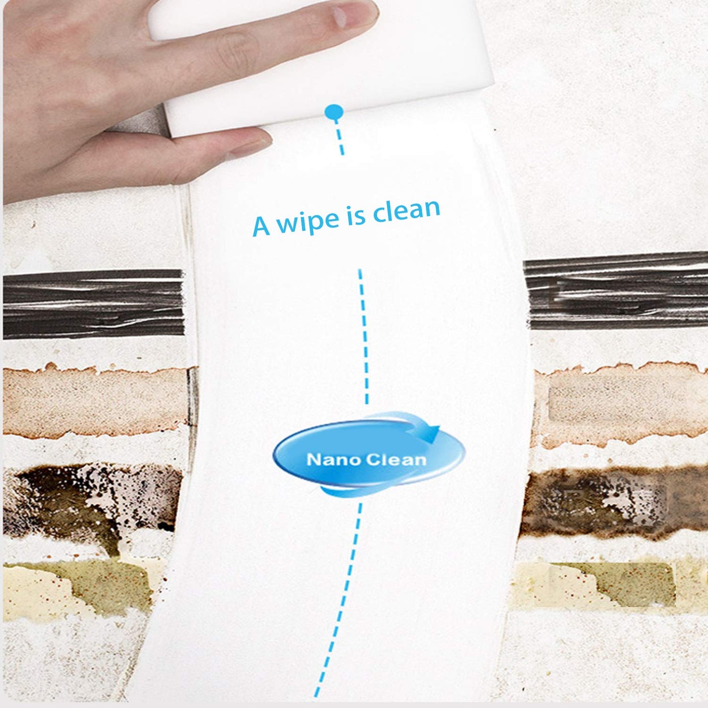 Extra Large Eraser Sponge, Extra Thick, Long Lasting, Multi-Purpose Scrubber Foam Cleaning Pads, Magic Eraser for Bathtub, Floor, Baseboard, Bathroom