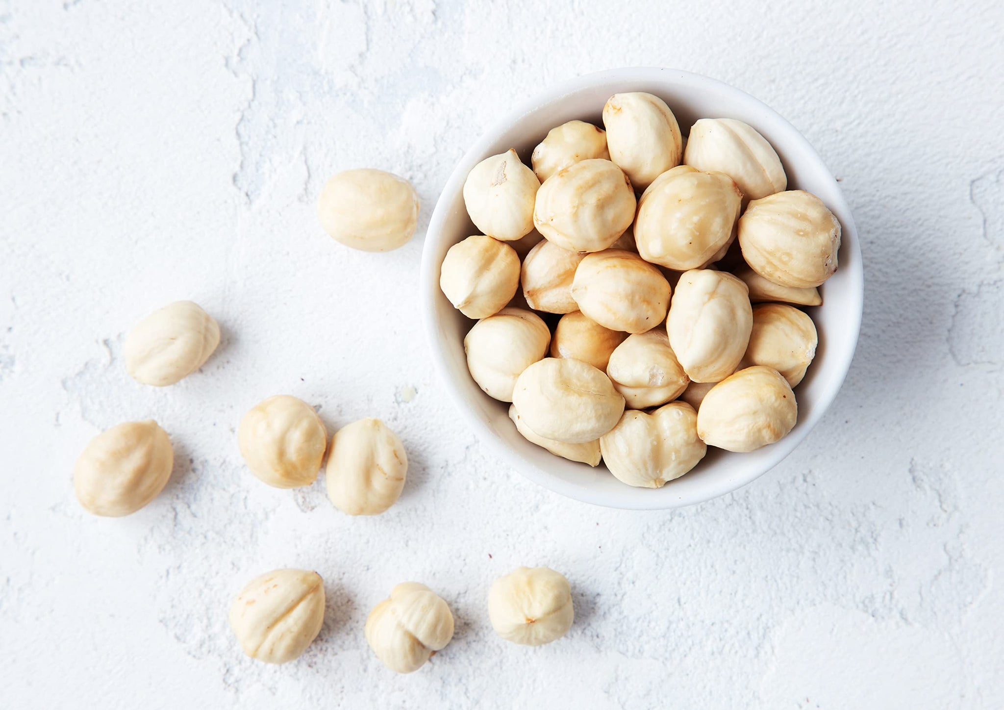 Food to Live Blanched Hazelnuts, 8 Oz Raw Whole Filberts, No Skin, Unsalted, Unroasted Nuts, Vegan Snack, Kosher. Keto. Good Source of Vitamins