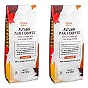 Trader Joes Autumn Maple Ground Coffee - Pack of 2 Bags - 14 oz Per Bag - Seasonal Flavor - 100%% Arabica Ground Coffee - Light Roast