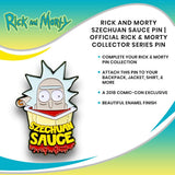 Rick and Morty Szechuan Sauce Pin | Small Metal Enamel Pin | Exclusive Rick & Morty Series Collectible