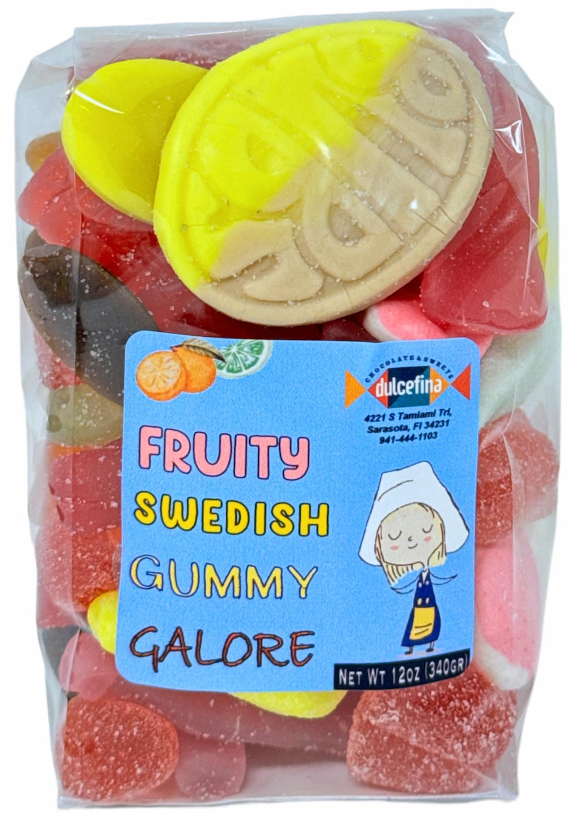 Swedish Fruity Candy with Bubs - Total wt. 36(Oz), Include: 3 pck of Swedish Fruity Candy Mix,